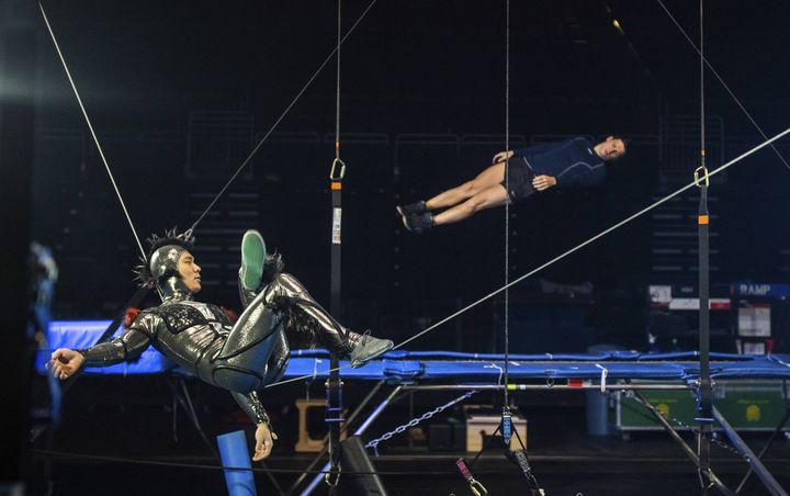 La troupe lors d'un entraînement le 23 janvier 2020 à Pittsburgh (Pennsylvanie). (ANDREW RUSH/AP/SIPA / SIPA)