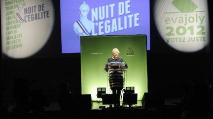 Eva Joly lors de la "Nuit de l'égalité" (BERTRAND GUAY / AFP)