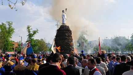 &nbsp; (Lors de la fête du Sechseläuten, l’incendie du bonhomme de neige ne va pas être supprimé  © MaxPPP)