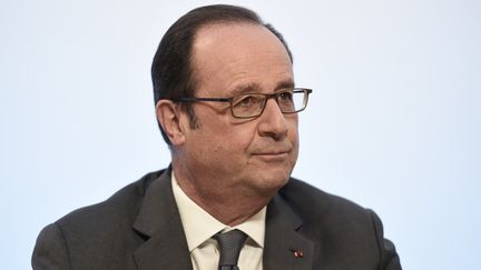 François Hollande inaugure le campus Jourdan, qui abrite des locaux de l'Ecole normale supérieure et de l'Ecole d'économie de Paris, le 23 février 2017, à Paris. (STEPHANE DE SAKUTIN / AFP)