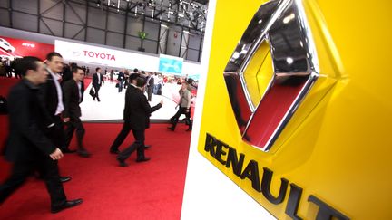 Le stand Renault au Salon de l'automobile &agrave; Gen&egrave;ve (Suisse), le 6 mars 2012.&nbsp; (LIONEL VADAM / L'ALSACE / MAXPPP)