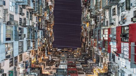 Le Hongkongais Wing Ka H, gagnant dans la catégorie "Habitants et espace" avec son oeuvre&nbsp;City Lights. (WING KA HO)