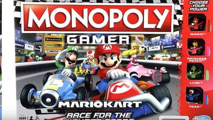 Capture écran de la vidéo Youtube d'Hasbro sur le "Monopoly Gamer : Mario Kart", le 30 mars 2018. (HASBRO)