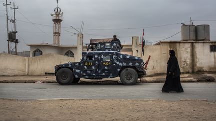 La ville&nbsp;Hammam Al Alil (Irak) a été libérée de l'Etat islamique, le 30 novembre 2016. (OLYA MORVAN / HANS LUCAS)