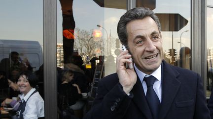 Nicolas Sarkozy à Paris, le 20 février 2012. (BENOIT TESSIER / REUTERS)