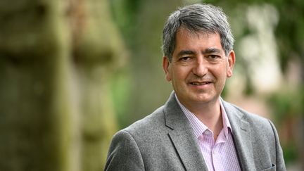 L'ancien président LR de la région Grand Est Jean Rottner le 5 juin 2021 à Mulhouse (Haut-Rhin). (SEBASTIEN BOZON / AFP)