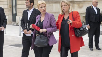 Les députées Insoumises Clémentine Autain et Danielle Simmonet à l'Assemblée nationale, le 20 juin 2022. (VINCENT ISORE / MAXPPP)