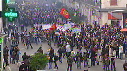 Manif de viticulteurs à Montpellier (25/11/2009) (France 2)