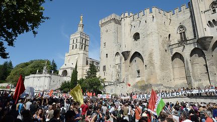 Manifestation des intermittents à Avignon en juillet 2014
 (BORIS HORVAT / AFP)