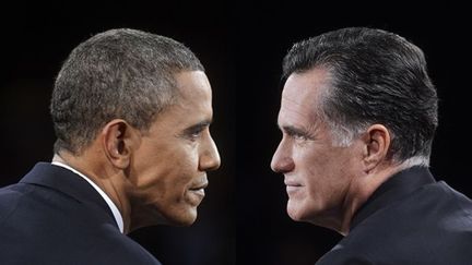 Barack Obama et Mitt Romney
 (MICHAEL REYNOLDS / Photomontage)