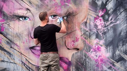 Un des artistes du Upfest festival
 (LNP/REX Shutterstock/SIPA)