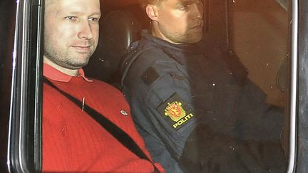 Anders Behring Breivik &agrave; Oslo (Norv&egrave;ge), le 25 juillet 2011. (JON-ARE BERG-JACOBSEN / AFP)