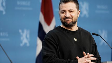 Volodymyr Zelensky en visite à Oslo (Norvège), le 13 décembre 2023. (CORNELIUS POPPE / NTB VIA AFP)