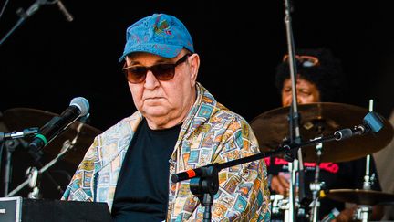 Joao Donato, pionnier de la bossa nova, se produit sur scène lors du festival Rock in Rio le 30 septembre 2011 à Rio de Janeiro, au Brésil. (MAURICIO SANTANA / GETTY IMAGES SOUTH AMERICA)