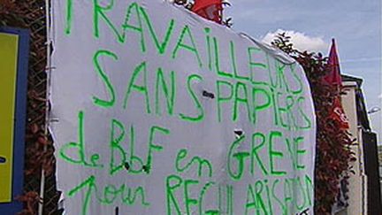 Travailleurs sans papiers en grève (archives, avril 2009) (F2)