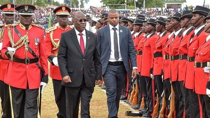 Le président tanzanien John Magufuli, le 9 décembre 2017, à l'occasion du 56e anniversaire de l'indépendance du pays. (STR / AFP)