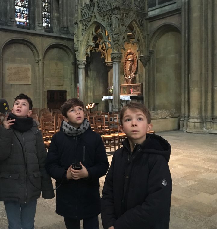 Dans la cathédrale Saint-Etienne de Metz. (INGRID POHU / RADIO FRANCE)