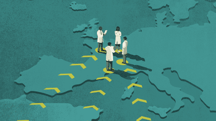 De nombreux médecins étrangers souffrent de précarité à leur arrivée en France. (ASTRID AMADIEU / FRANCEINFO)
