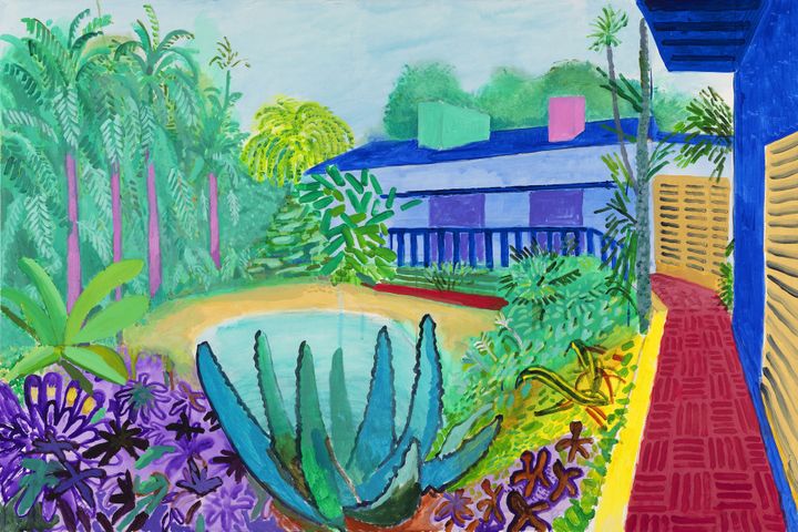 David Hockney, "Garden", 2015, collection de l'artiste
 (David Hockney - Photo : Richard Schmidt)