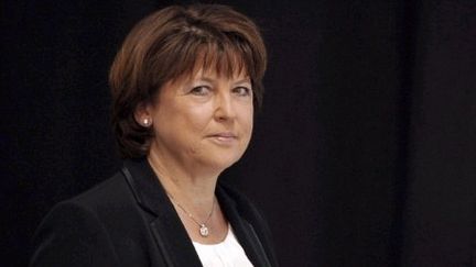 "Pas question de remettre en cause le statut de fonctionnaire", insiste Martine Aubry. (AFP - Philippe Huguen)