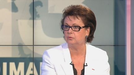 Christine Boutin sur le plateau de France 3 (FranceTV)