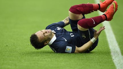 Le Fran&ccedil;ais Mathieu Valbuena lors du match face au Honduras &agrave; Porto Alegre, le 15 juin 2014. (FRANCK FIFE / AFP)