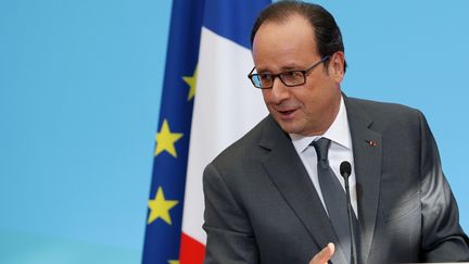 François Hollande le 4 octobre à l'Elysée. (PHILIPPE WOJAZER / AFP)