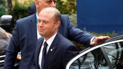 Le Premier ministre de Malte, Joseph Muscat, à un sommet de l'Union européenne à Bruxelles, le 19 octobre 2017. (DARIO PIGNATELLI / REUTERS)