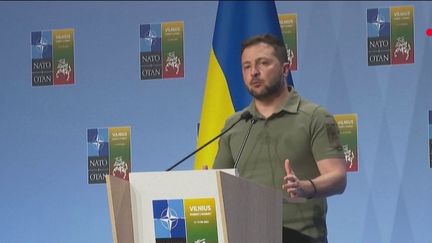 Le président ukrainien, Volodymyr Zelensky. (France 2)