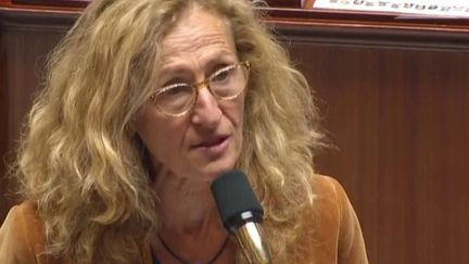 Nicole Belloubet à l'Assemblée, mardi 10 septembre 2019. (FRANCEINFO)