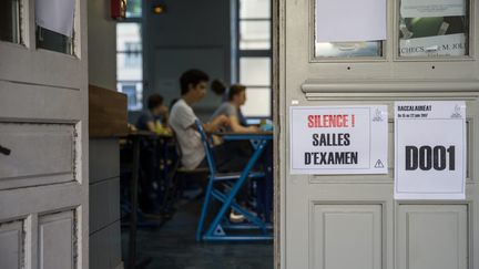 Epreuve de philosophie, au baccalauréat 2017, au lycée Henri-IV à Paris, le 15 juin 2017. (MAXPPP)