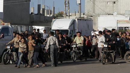 Marche anti-gouvernementale à Daraa, en Syrie, le 21 mars 2011 (archives) (AFP/STR)