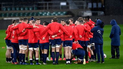 L'équipe d'Angleterre dans son stade de Twickenham le 3 décembre 2020.&nbsp; (ANDY RAIN / MAXPPP)