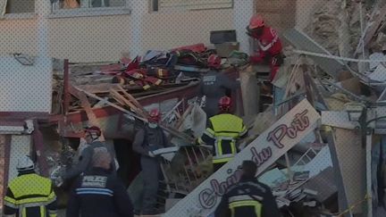 Un immeuble détruit à Sanary-sur-Mer (Var) (France 2)