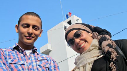 Mohamed et Khadija, deux jeunes membres du collectif AC le Feu, association citoyenne appelant &agrave; la mobilisation politique dans les banlieues, le 28 mars 2012 &agrave; Clichy-sous-Bois (Seine-Saint-Denis). (CHRISTOPHE RAUZY / FTVI)