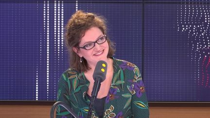 Marie Toussaint, candidate EELV aux élections européennes, le 23 mai 2019. (RADIO FRANCE / FRANCEINFO)