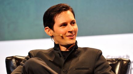 Le patron de la messagerie Telegram, Pavel Durov, lors de la première journée du TechCrunch Disrupt à San Francisco, en Californie, le 21 septembre 2015. (STEVE JENNINGS / GETTY IMAGES NORTH AMERICA)