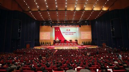 Hanoï (Vietnam), le 21 janvier 2016. Début du XIIe congrès du parti communiste vietnamien.
 (AFP PHOTO / POOL)