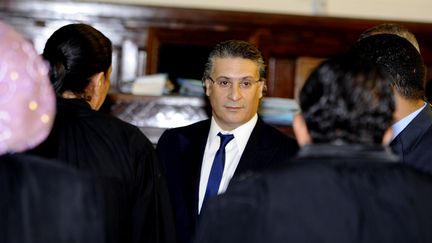 Nabil Karoui, le 17 novembre 2011, à Tunis. (FETHI BELAID / AFP)