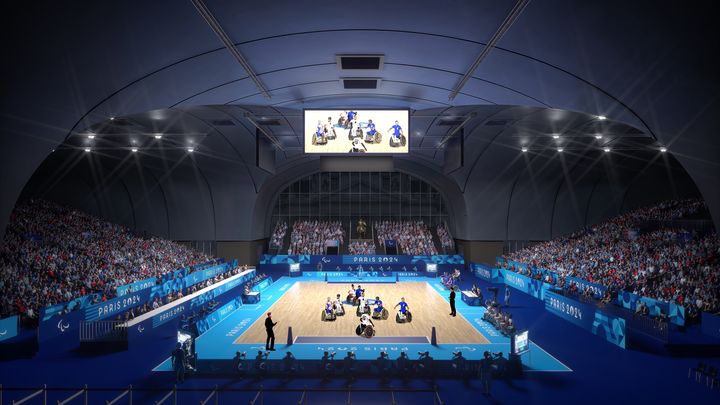 Le futur site du rugby-fauteuil, à l'Arena Champ-de-Mars, à Paris. (VISUEL PARIS 2024 / ONE PLAN / WILMOTTE&ASSOCIES)