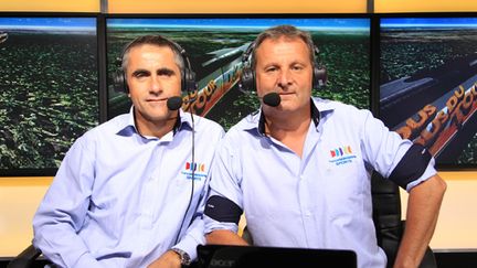 Laurent Jalabert et Thierry Adam sur le Tour 2011