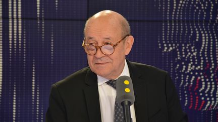 Jean-Yves Le Drian, ministre de l'Europe et des Affaires étrangères, le 1er août 2018. (JEAN-CHRISTOPHE BOURDILLAT / RADIO FRANCE)