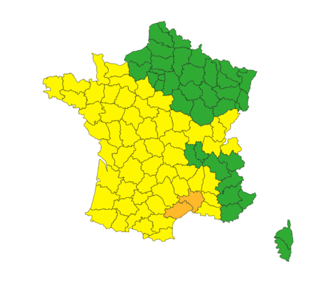 Capture d'écran du site de Météo France, le 9 juin 2023. (Météo France, capture d'écran)