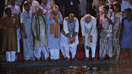 Narendra Modi, chef du BJP, grand vainqueur des élections indiennes. (AFP)