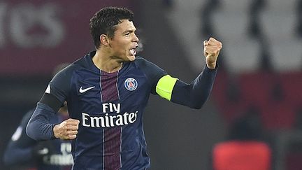 Thiago Silva le défenseur central brésilien du PSG (FRANCK FIFE / AFP)