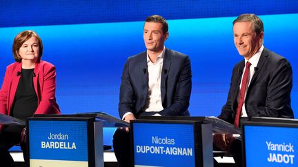 Les candidats aux européennes débattent lors de "L'Emission politique" de France 2, le 4 avril 2019. (BERTRAND GUAY / AFP)