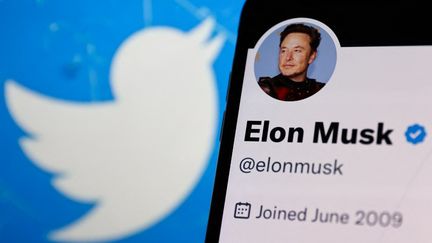 Le compte Twitter d'Elon Musk, le 14 novembre 2022. (JAKUB PORZYCKI / NURPHOTO / AFP)