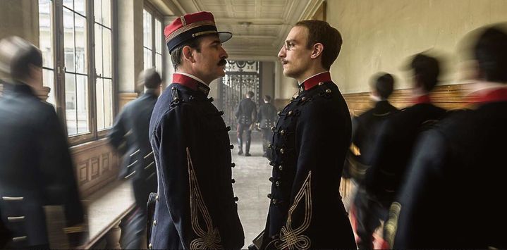 Photo extraite du film "J'accuse" de Roman Polanski avec Jean Dujardin et Louis Garrel, en salles le 13 novembre.&nbsp; (Gaumont Distribution)