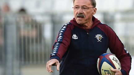 Jacques Brunel, entraîneur de l'équipe de rugby de Bordeaux-Bègles. (NICOLAS TUCAT / AFP)