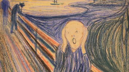 "Le Cri" (1895), d'Edvard Munch, est estim&eacute; &agrave; plus de 60 millions d'euros. (MARIO TAMA / GETTY IMAGES NORTH AMERICA)